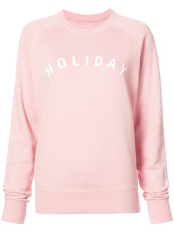 Holiday - 'holiday' Sweater - Women - Cotton - L, Pink/purple, Cotton