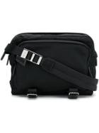 Prada Buckle-detail Shoulder Bag - Black