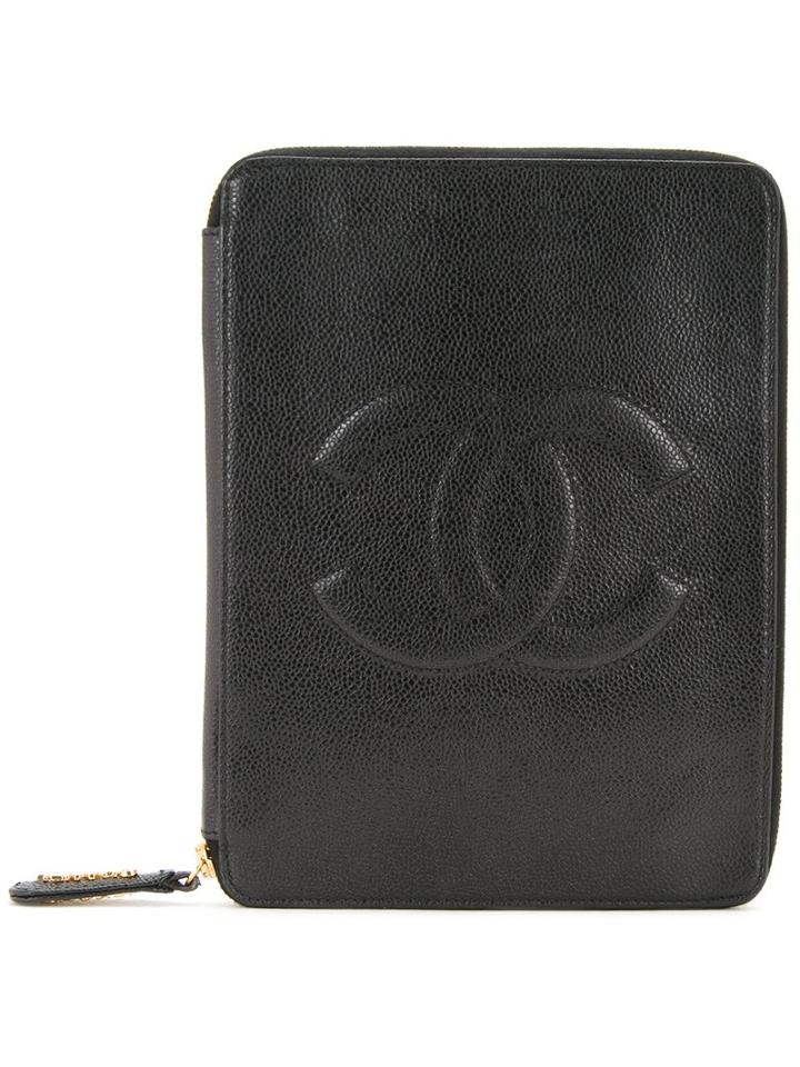 Chanel Vintage Cc Clutch Bag, Women's, Black