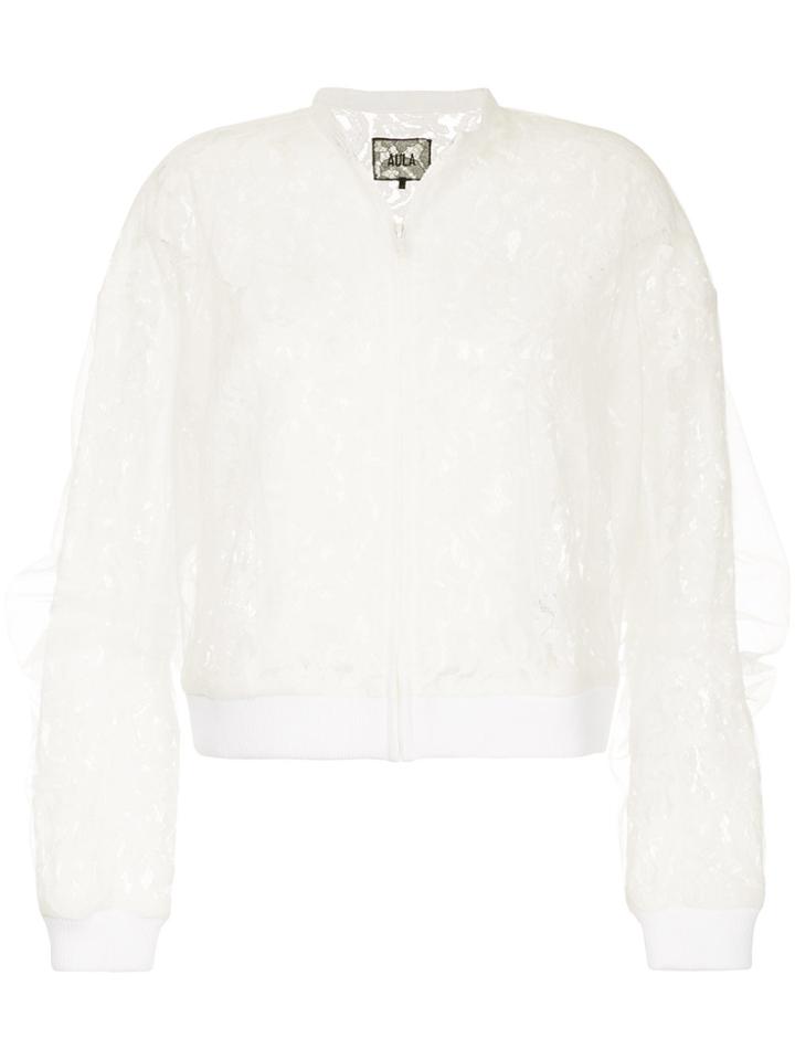 Aula Embroidered Jacket - White
