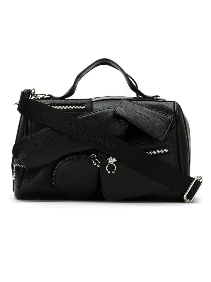 À La Garçonne Multi Pocket Shoulder Bag - Black