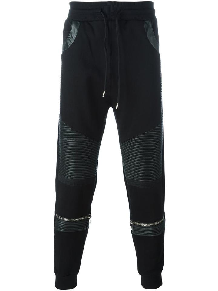 Philipp Plein 'brave' Track Pants, Men's, Size: Large, Black, Cotton/polyester/polyurethane