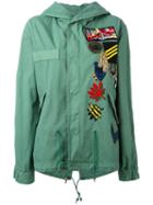 Mr & Mrs Italy Patch Detail Military Jacket, Women's, Size: Xs, Green, Cotton/wool/polyester/viscose