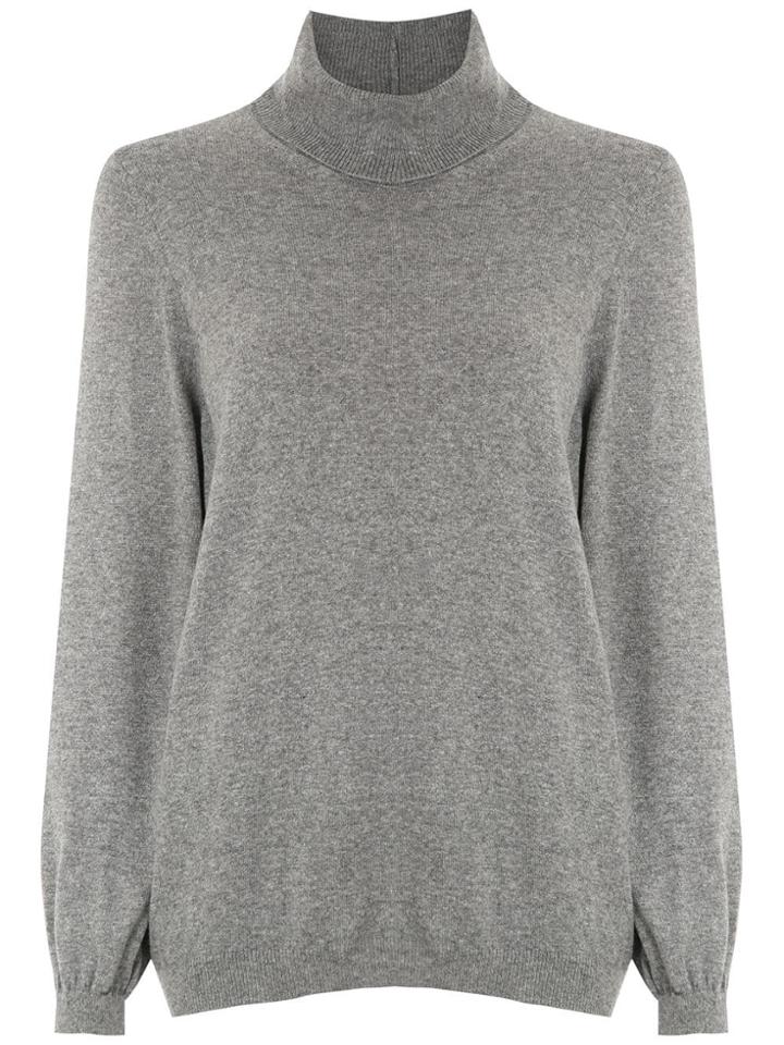 Nk Knitted Turtleneck Top - Grey