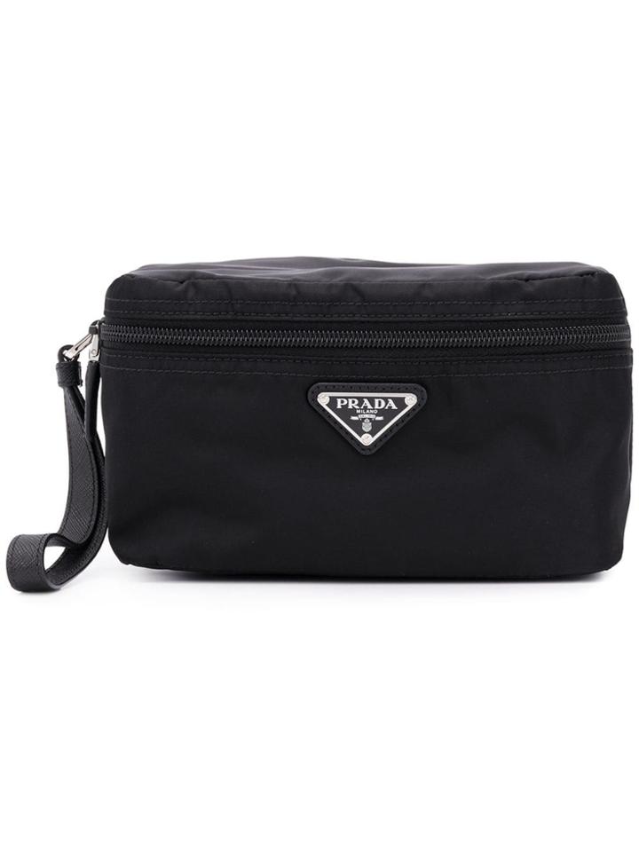 Prada Technical Fabric Wash Bag - Black