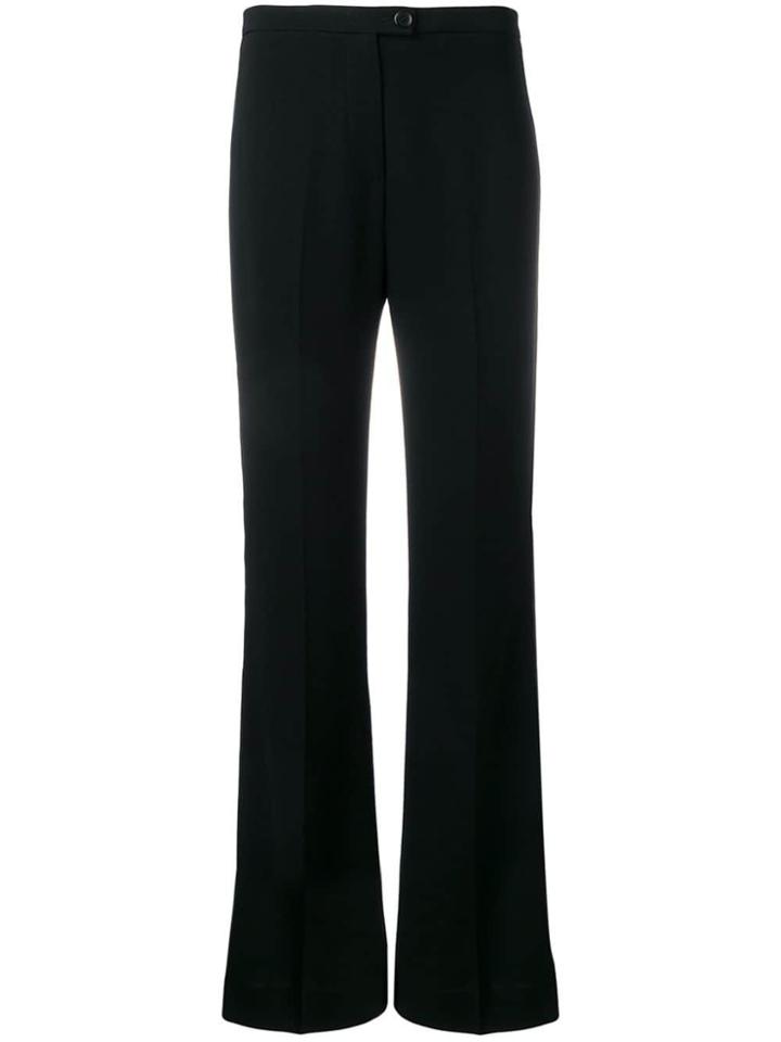 Aspesi High Rise Flared Trousers - Black