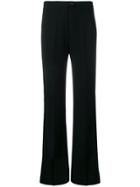Aspesi High Rise Flared Trousers - Black
