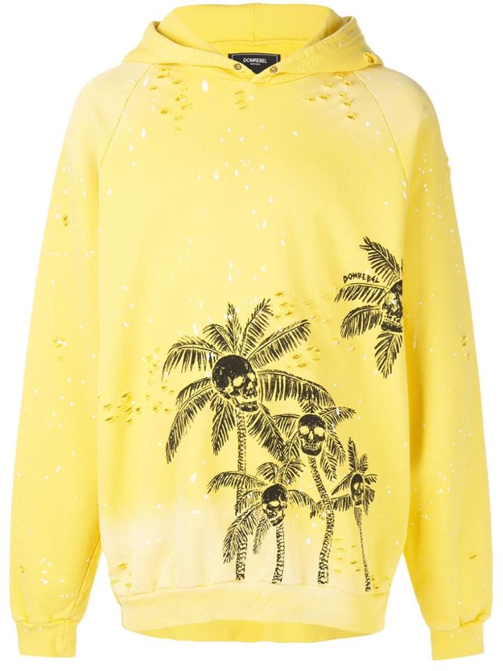 Domrebel Skull Palm Hoodie - Yellow