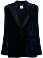Magda Butrym Velvet Blazer - Blue