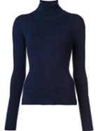 Gabriela Hearst Roll Neck Jumper, Women's, Size: Medium, Blue, Nylon/spandex/elastane/cashmere/merino