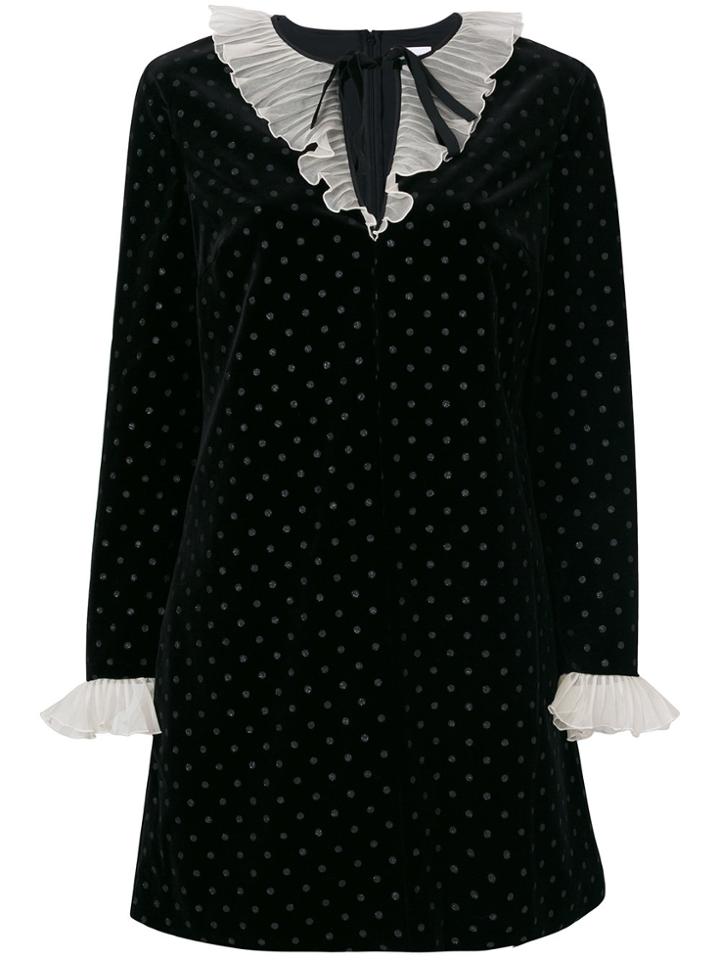 Red Valentino Polka Dot Dress - Black