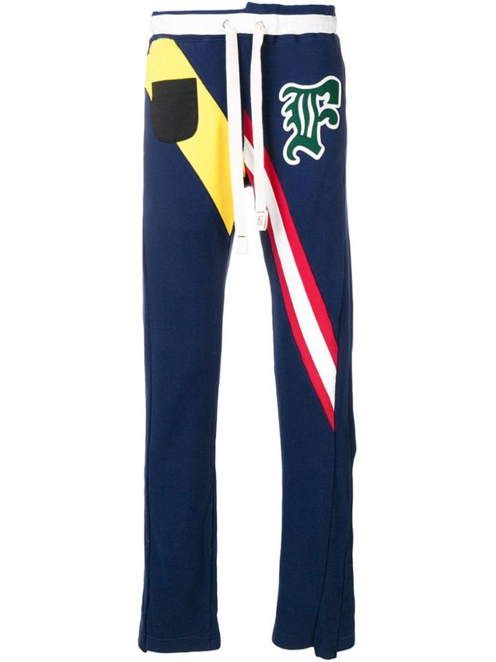 Facetasm Stripe Detail Track Pants - Blue