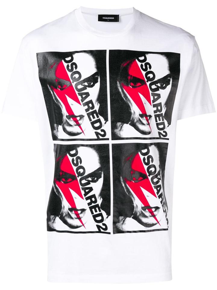 Dsquared2 Graphic Mosaic T-shirt - White