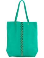 Jérôme Dreyfuss Dario Tote, Women's, Green, Lamb Skin