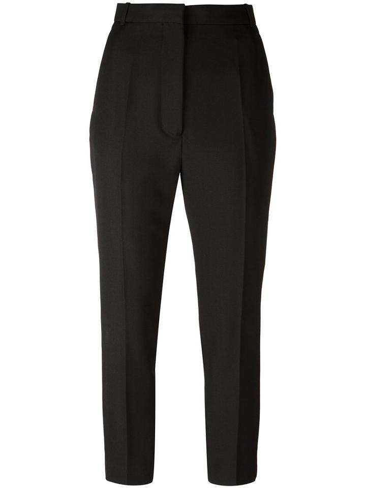 Haider Ackermann Drawstring Cropped Trousers, Women's, Size: 40, Black, Virgin Wool/cotton