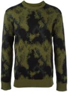 Public School Tie Dye Effect Jumper, Men's, Size: Xl, Green, Merino