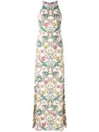 Roberto Cavalli - Floral Print Dress - Women - Spandex/elastane/viscose - 44, White, Spandex/elastane/viscose