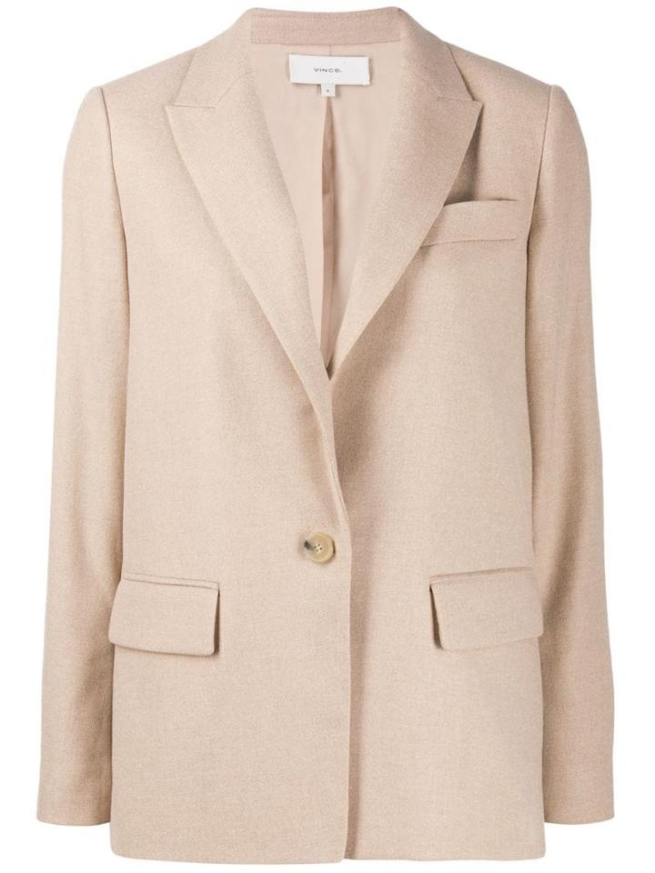 Vince Single Breasted Coat - Brown