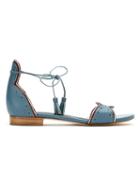 Sarah Chofakian - Cyan/offwhite