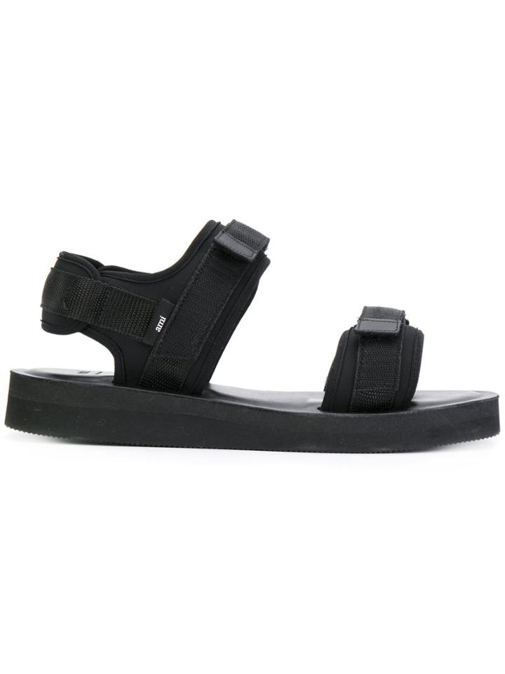Ami Alexandre Mattiussi Neoprene Sandals - Black