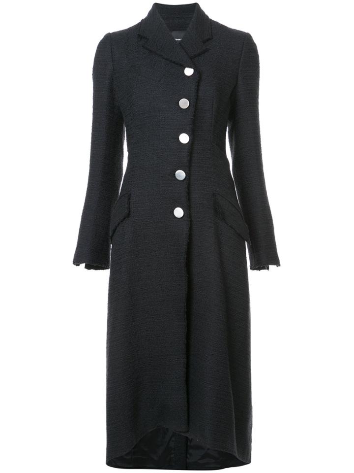 Proenza Schouler Oversized Button Coat - Black