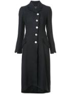 Proenza Schouler Oversized Button Coat - Black