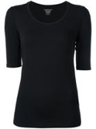 Majestic Filatures Scoop Neck T-shirt, Women's, Size: Ii, Black, Spandex/elastane/viscose
