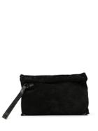Ann Demeulemeester Large Open-top Clutch Bag - Black