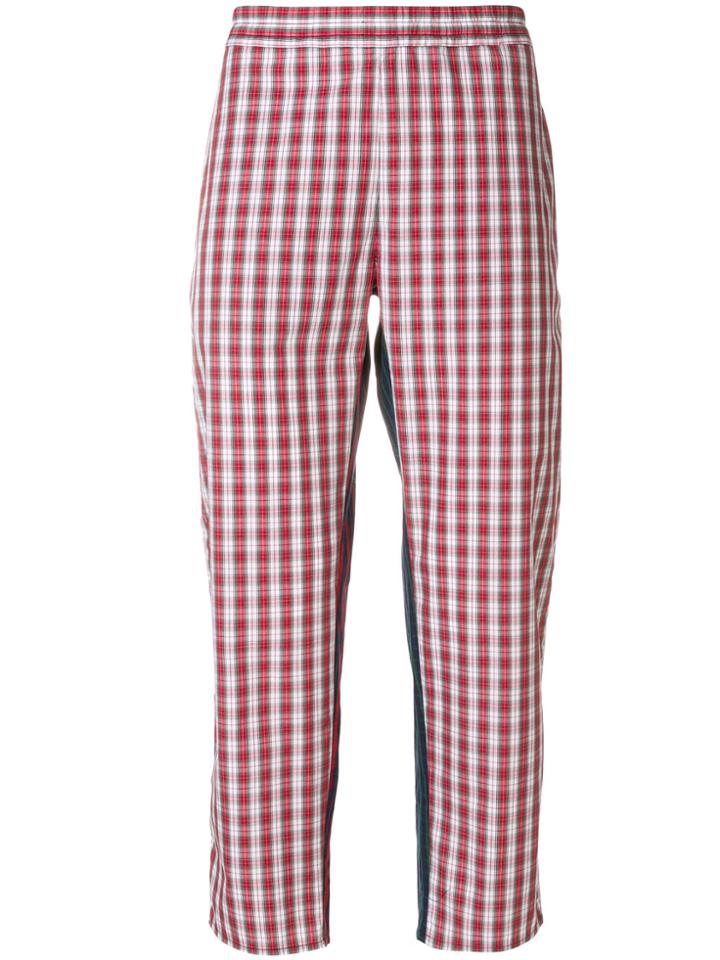 Gosha Rubchinskiy Checked Cropped Trousers - Multicolour