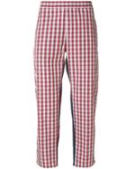 Gosha Rubchinskiy Checked Cropped Trousers - Multicolour