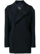 Y's Single Breasted Coat - Blue