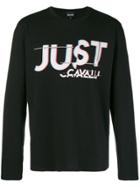Just Cavalli Printed Logo Jumper - Black