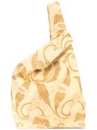 Hayward Jacquard Shopper Tote - Yellow & Orange