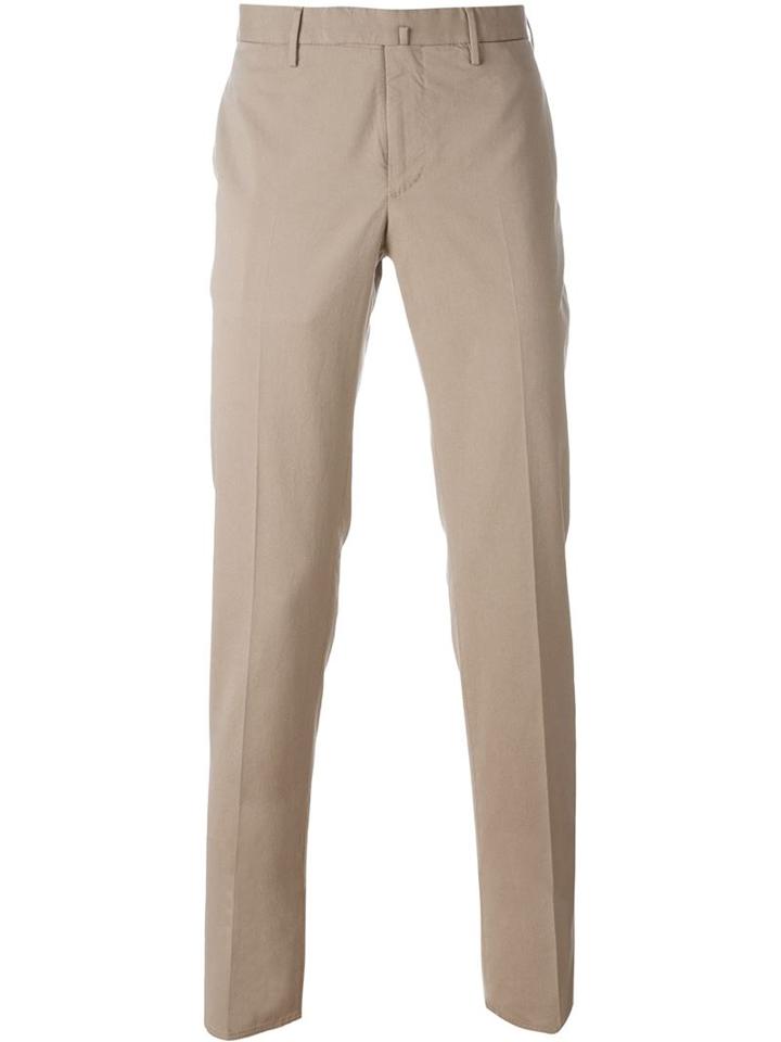 Incotex Chino Trousers, Men's, Size: 52, Nude/neutrals, Cotton/spandex/elastane