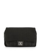 Chanel Pre-owned Sport Line Choco Bar Backpack Bag - Black