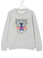 Kenzo Kids Tiger Patch Sweatshirt - Grey