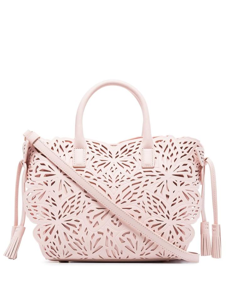 Sophia Webster Mini Liara Lasercut-butterfly Tote - Pink