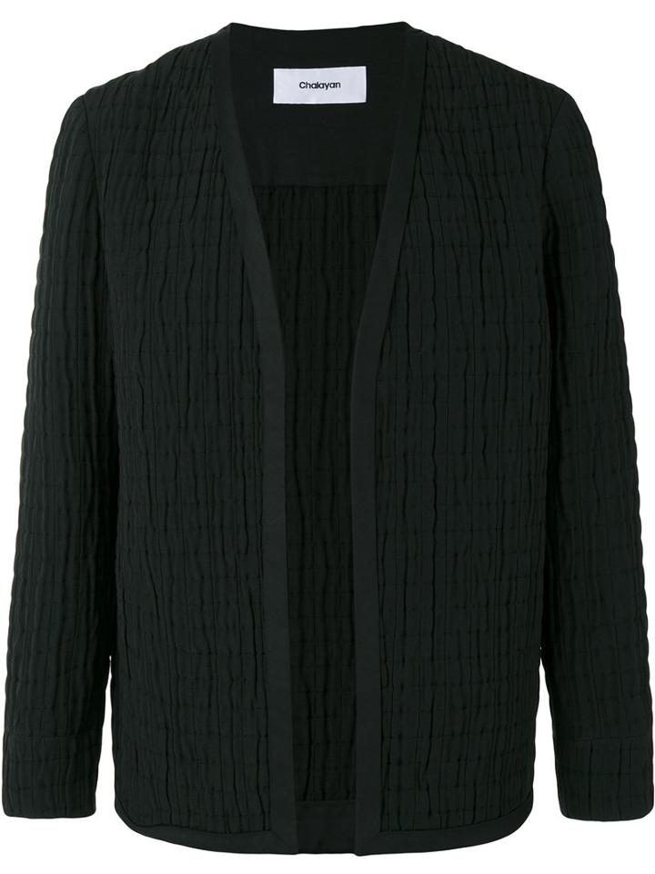 Chalayan Collarless Jacket, Adult Unisex, Size: 46, Black, Cotton/polyester/cupro