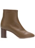 Morobé Chunky Heel Ankle Boots - Brown