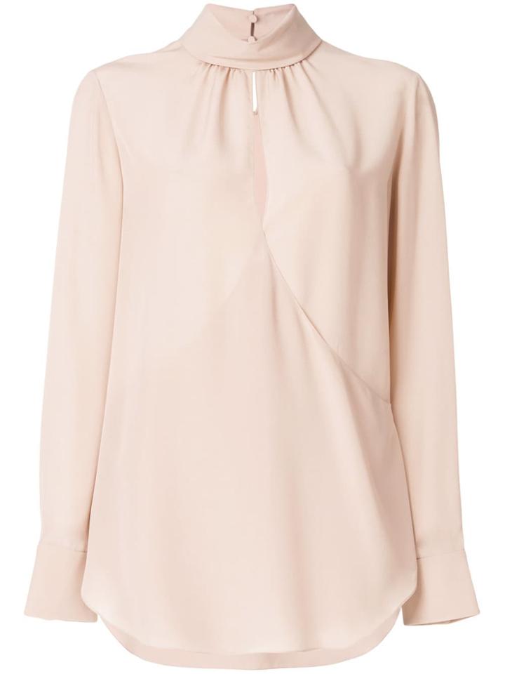Chloé Front Slit Blouse - Pink