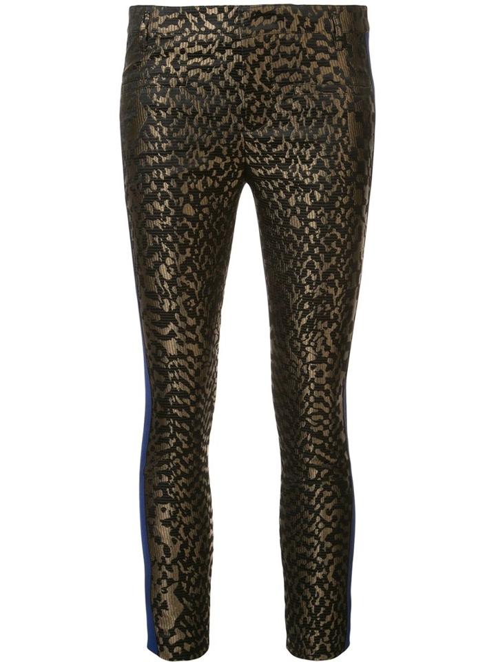 Haider Ackermann Jacquard Contrast Stripe Trousers
