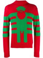Walter Van Beirendonck Pre-owned Sexclown Knitted Intarsia Jumper -