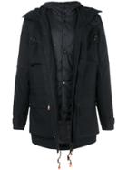 Z Zegna Cargo Pocket Hooded Coat - Black