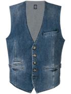 Eleventy Denim Vest - Blue