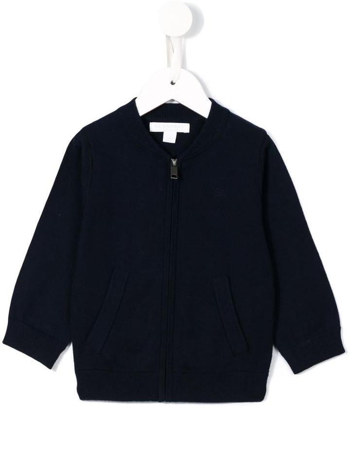 Burberry Kids - Bomber Cardigan - Kids - Cotton - 6 Mth, Blue