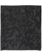 Tom Ford Camouflage Brocade Knitted Scarf - Black