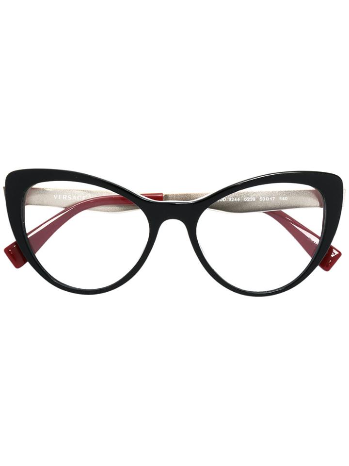 Versace Classic Cat Eye Glasses - Black