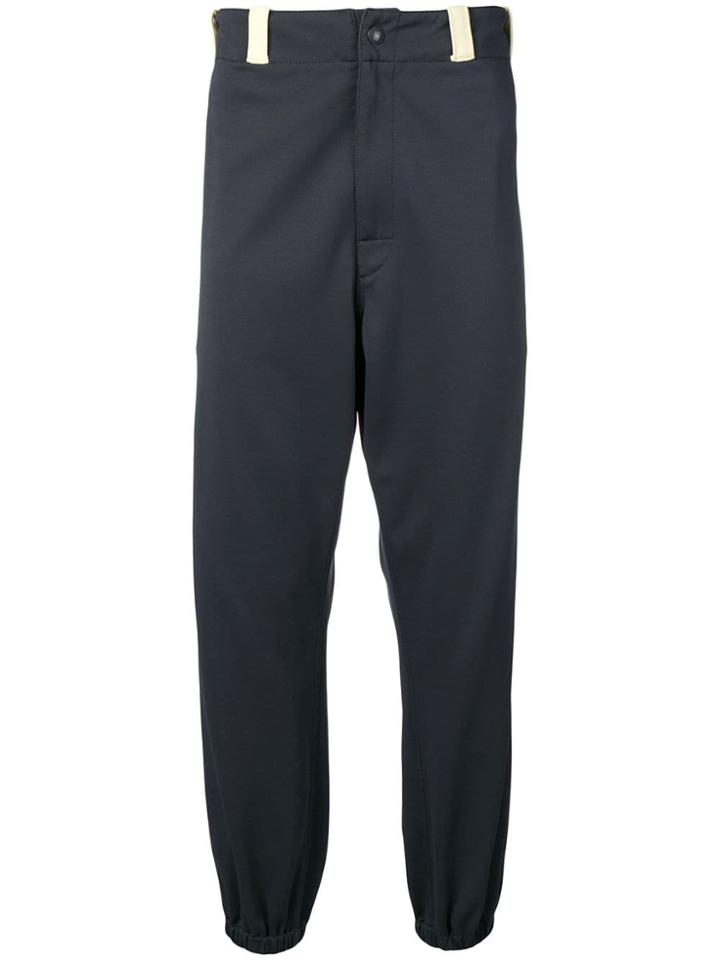 Marni Contrast Waistband Trousers - Blue