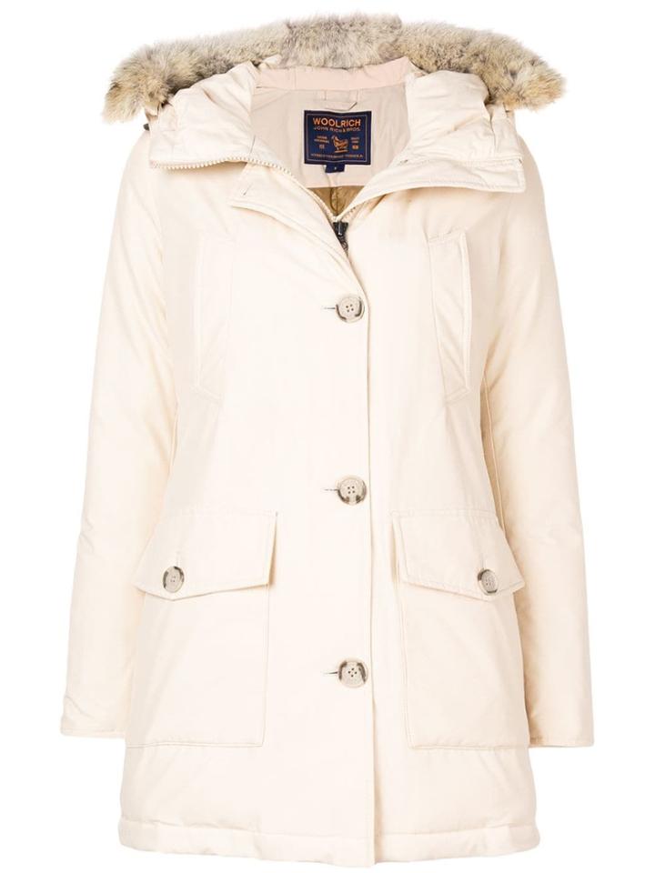 Woolrich Padded Fur Parka - Nude & Neutrals