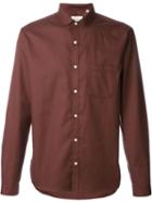Oliver Spencer Eton Collar Shirt, Men's, Size: 15 1/2, Red, Cotton